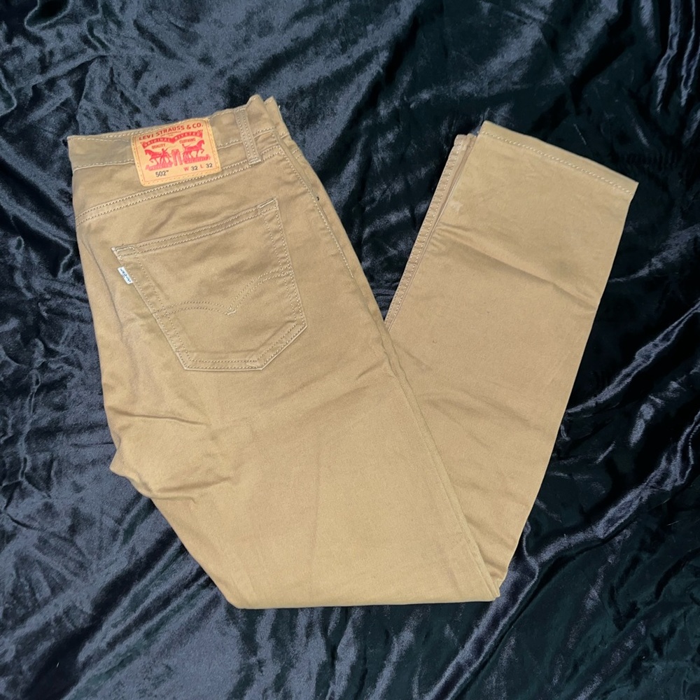 Mens Levi’s 502 Khaki Jeans